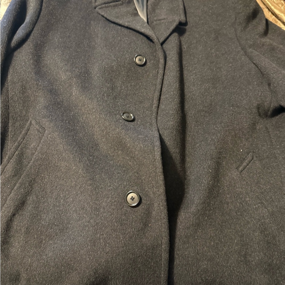 Jones New York Cashmere darkCharcoal Gray Coat